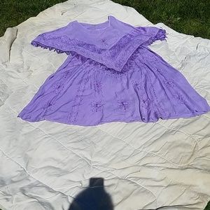 Holy Clothing maxi dress lavender boho